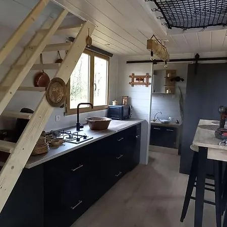 Mini Maison Tiny House Et Son Bain Nordique Figeac Exterior foto