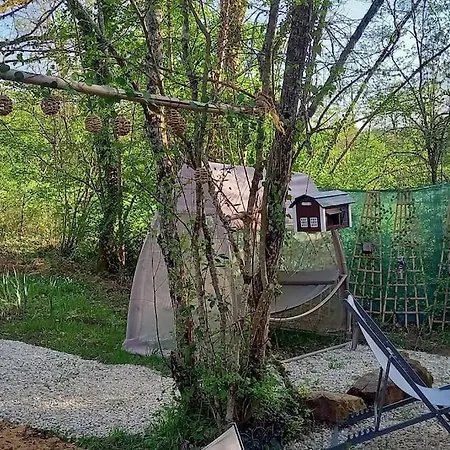 Mini Maison Tiny House Et Son Bain Nordique Figeac Exterior foto